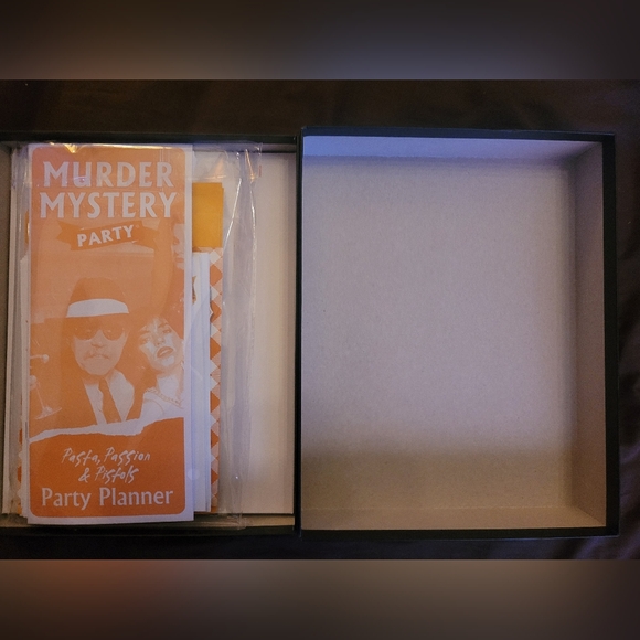 Murder mystery party game, pasta, passion, and pistols. New 8 player game - Picture 3 of 3